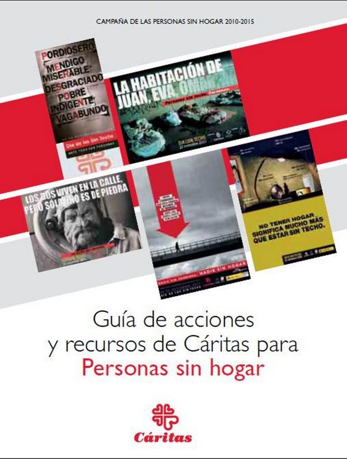 Guía de acciones y recursos de Cáritas para personas sin hogar, de VV.AA. | portada del libro