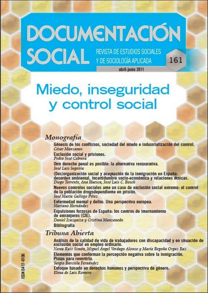 Miedo, inseguridad y control social, de Varios autores | portada del libro