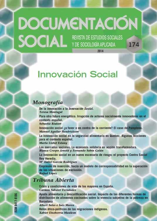 Innovación social, de Varios autores | portada del libro