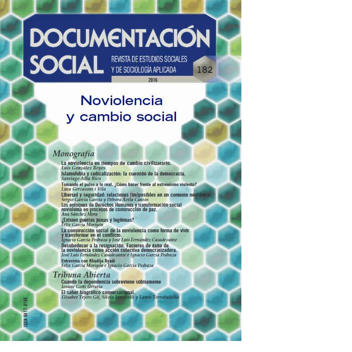 Noviolencia y cambio social, de Varios autores | portada del libro