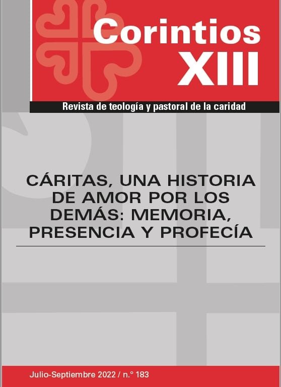 CARITAS, UNA HISTORIA DE AMOR POR LOS DEMAS: MEMORIA, PRESENCIA Y PROFECIA, de PEDRO BARQUERO GASCON (COORDINADOR) | portada 