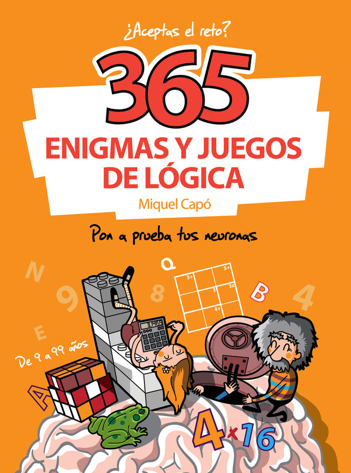 365 enigmas y juegos de lógica, de Capó, Miquel | portada del libro
