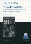 TRADUCCION Y NACIONALISMO, de BALLESTER CASADO | portada del libro