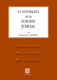 La naturaleza de la función judicial, de NATHAN CARDOZO | portada del libro