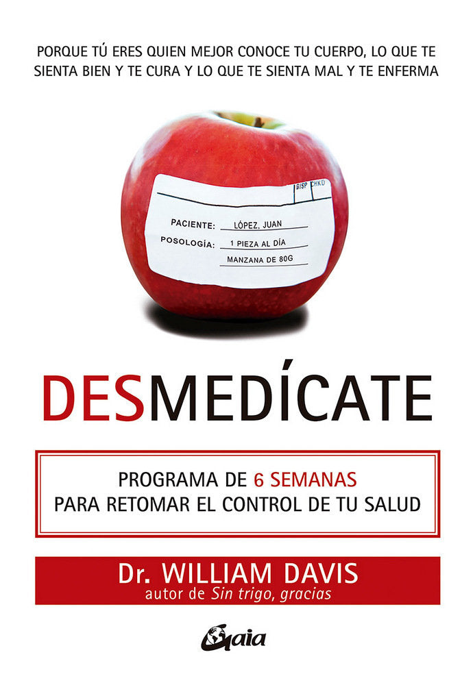 Desmedícate, de William, Davis | portada del libro