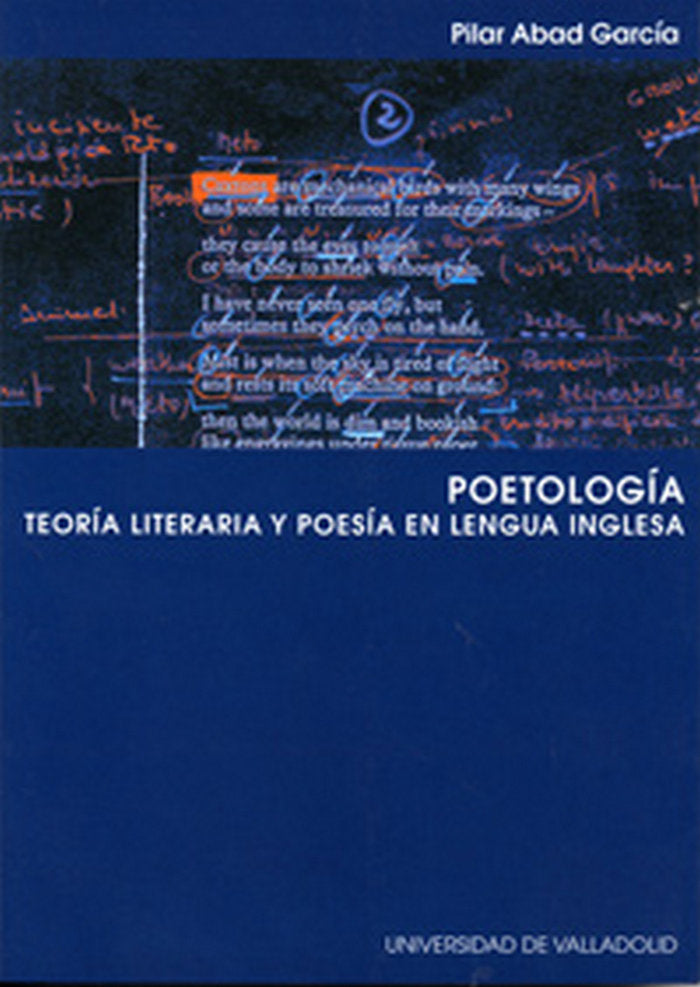 POETOLOGÍA, TEORÍA LITERARIA Y POESÍA EN LENGUA INGLESA, de ABAD GARCIA | portada del libro