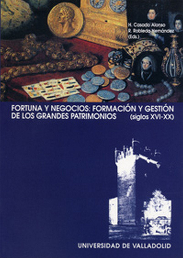 FORTUNA Y NEGOCIOS: FORMACIÓN Y GESTIÓN DE GRANDES PATRIMONIOS (SIGLOS XVI-XX), de CASADO ALONSO | portada del libro