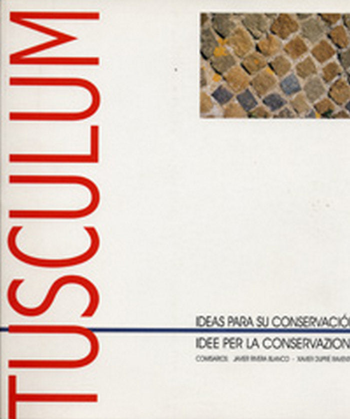 FUENTE ARCAICA DE TUSCULUM, LA: IDEAS PARA SU CONSERVACIÓN/ IDEE PER LA CONSERVAZIONE, de RIVERA BLANCO | portada del libro