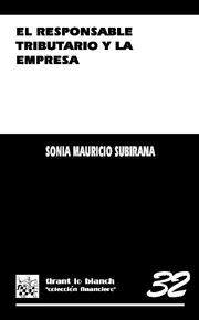 El responsable tributario y la empresa, de Sonia Mauricio Subirana | portada del libro