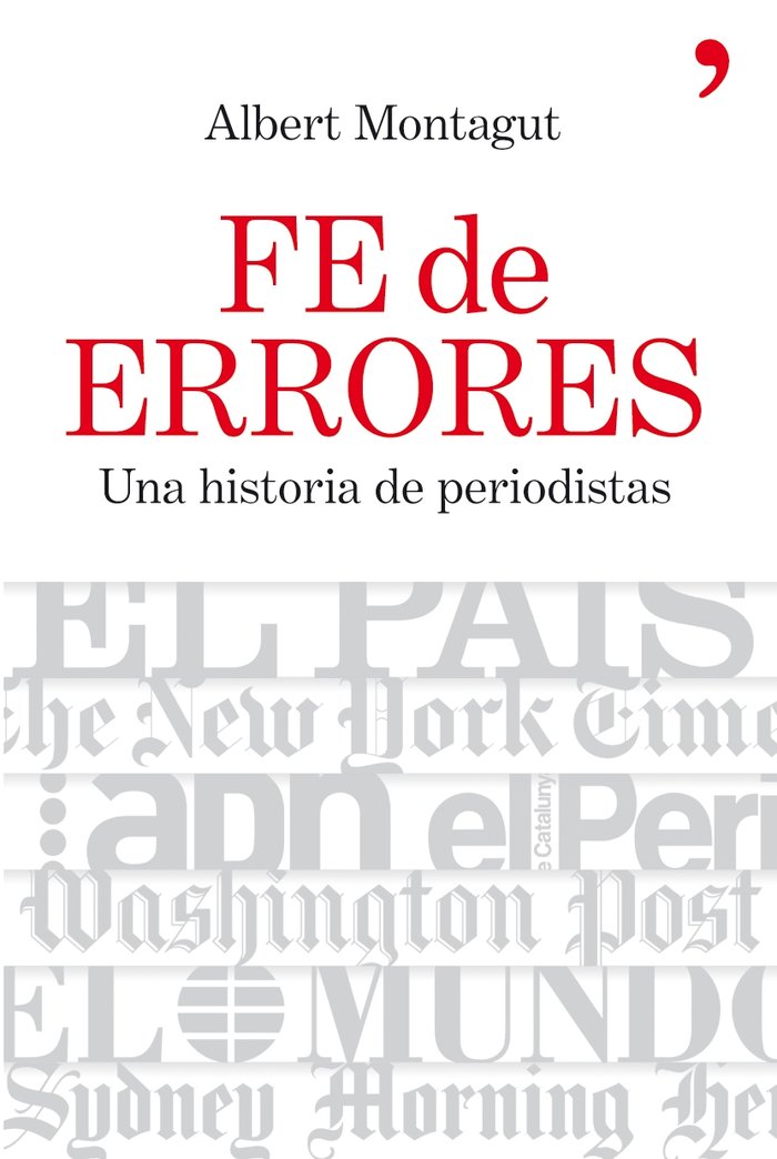 Fe de errores, de Montagut | portada del libro