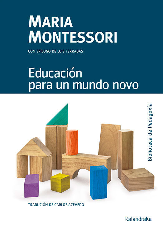Educación para un mundo novo, de Montessori, Maria | portada del libro