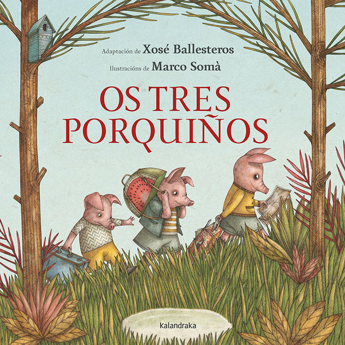 Os tres porquiños | portada del libro