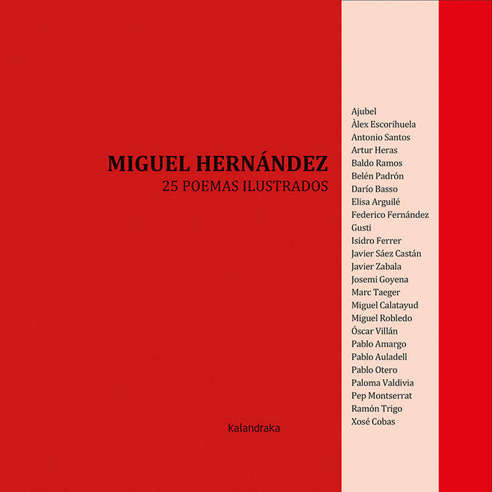 Miguel Hernández, 25 poemas ilustrados, de Hernández, Miguel | portada del libro