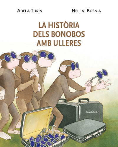 La història dels bonobos amb ulleres, de Turin, Adela | portada del libro