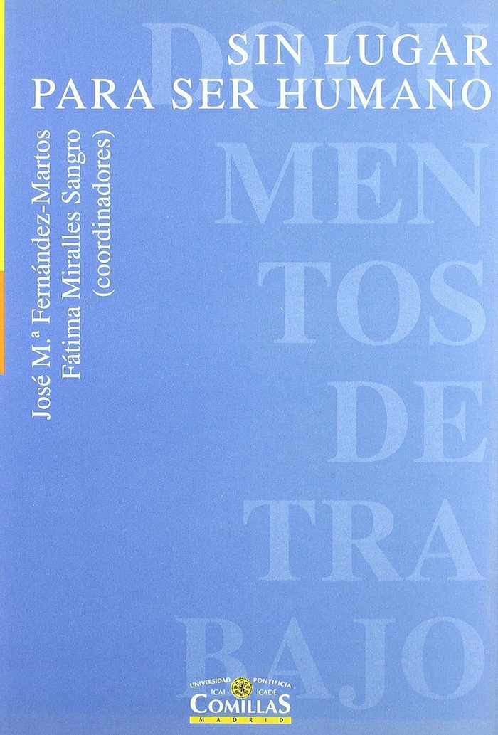 Sin lugar para ser humano, de Varios autores | portada del libro