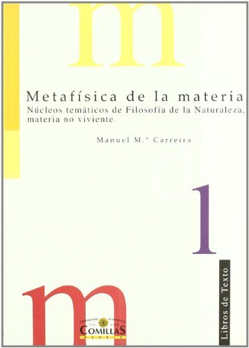 Metafísica de la materia, de Carreira, Manuel M.ª | portada del libro