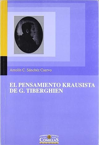 El pensamiento krausista de G. Tiberghien, de Sánchez Cuervo | portada del libro