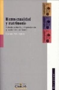 Homosexualidad y matrimonio, de Peña García | portada del libro