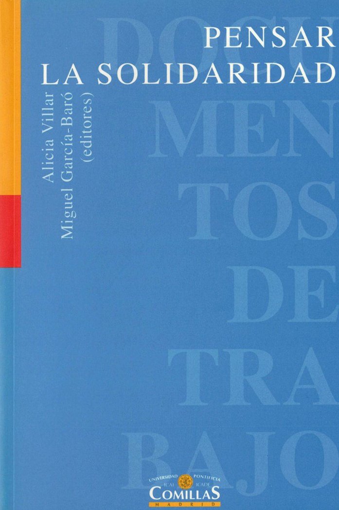 Pensar la solidaridad, de Varios autores | portada del libro
