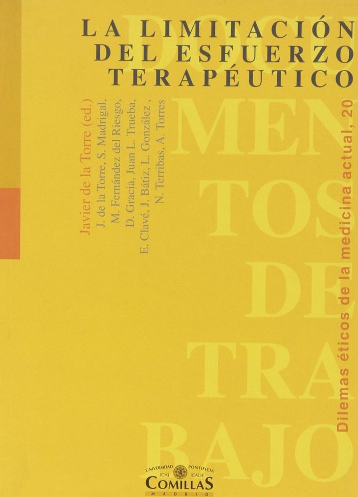 La limitación del esfuerzo terapéutico, de Varios autores | portada del libro