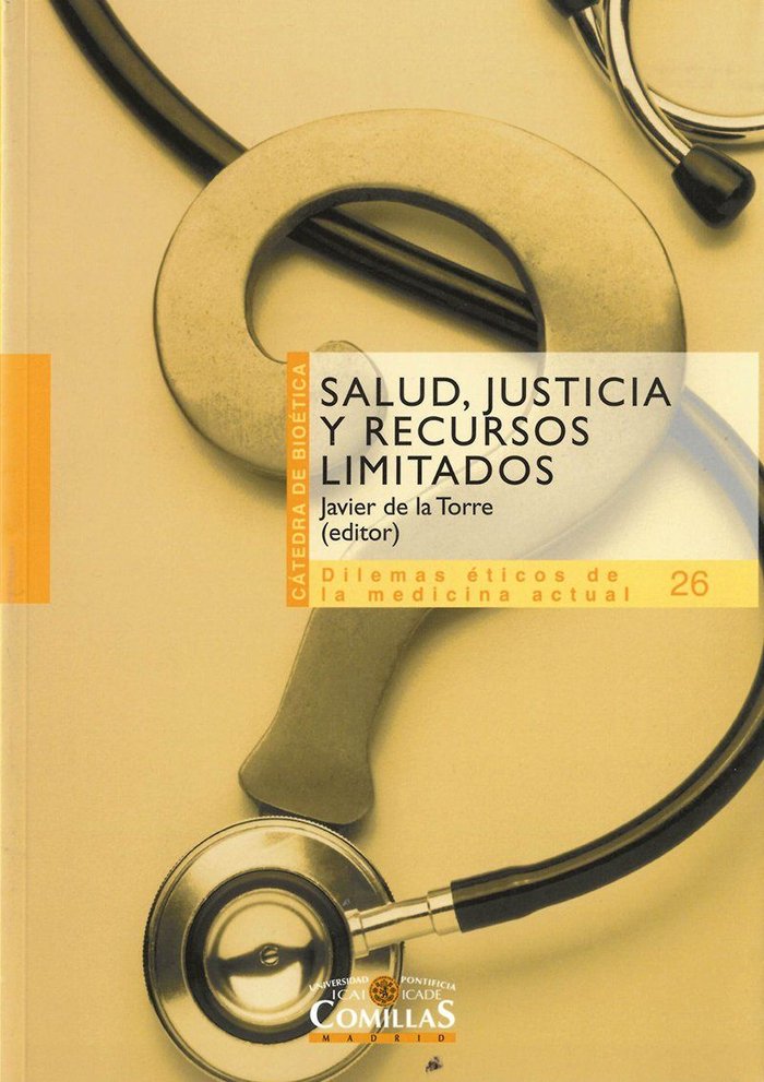 Salud, justicia y recursos limitados, de Varios autores | portada del libro