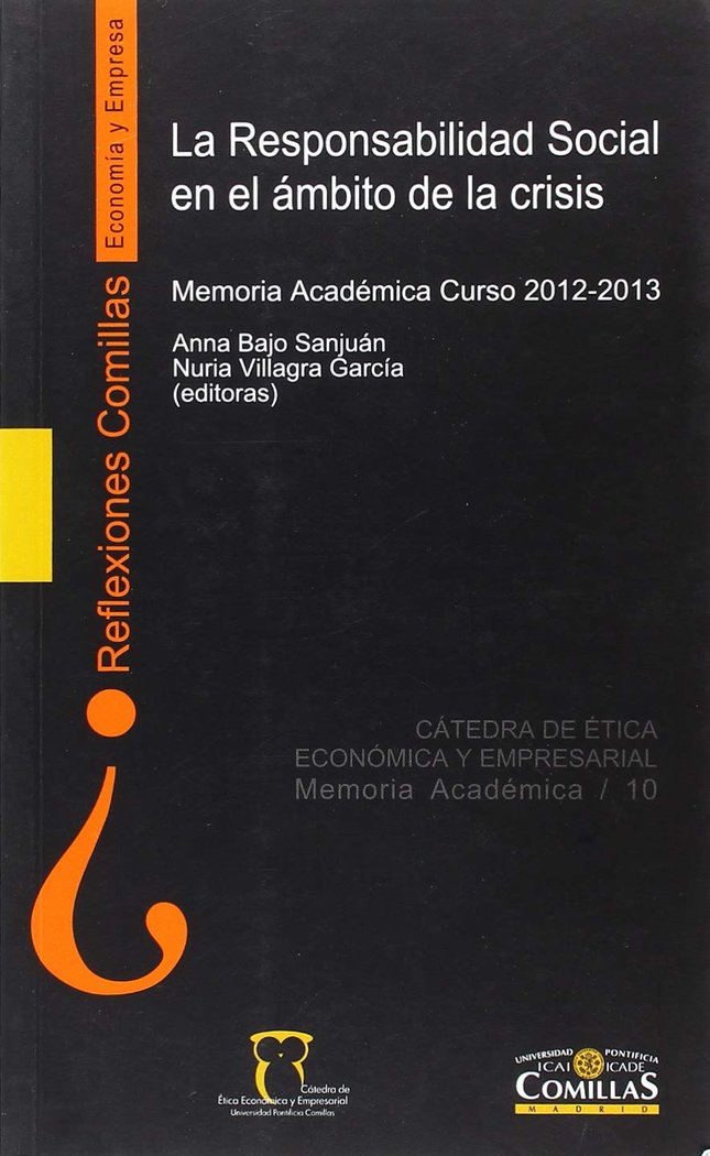La responsabilidad social en el ámbito de la crisis, de Varios autores | portada del libro