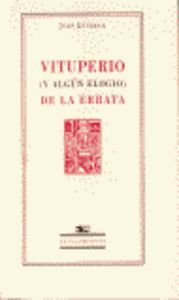 VITUPERIO (Y ALGUN ELOGIO) DE L, de ESTEBAN | portada del libro