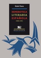 Hemeroteca literaria española, de Osuna, Rafael | portada del libro