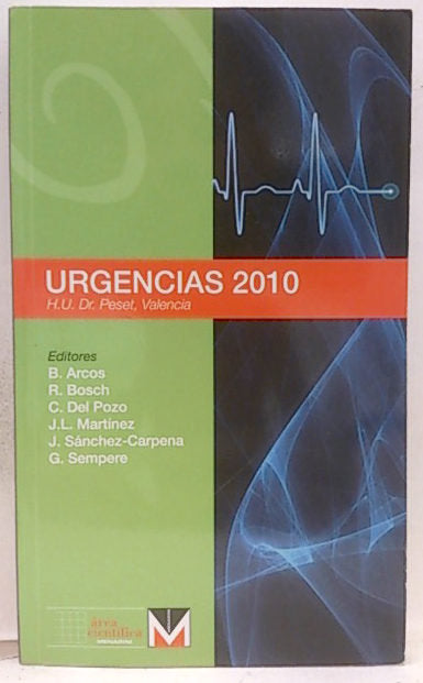 Urgencias 2010, de ARCOS RODRIGUEZ | portada del libro