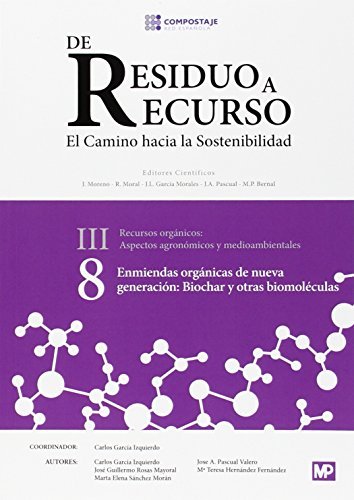Enmiendas orgánicas de nueva generación: biochar y otras biomoléculas III.8, de RED ESPAÑOLA DE COMPOSTAJE | portada del libr