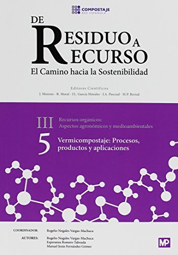Vermicompostaje: procesos, productos y aplicaciones III.5, de RED ESPAÑOLA DE COMPOSTAJE | portada del libro