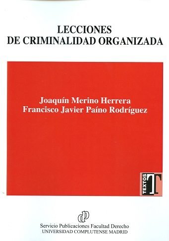 Lecciones de Criminalidad Organizada, de Merino Herrera | portada del libro
