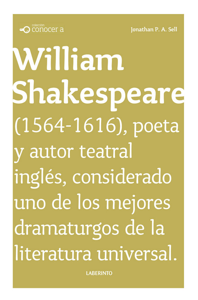 WILLIAM SHAKESPEARE, de SELL | portada del libro
