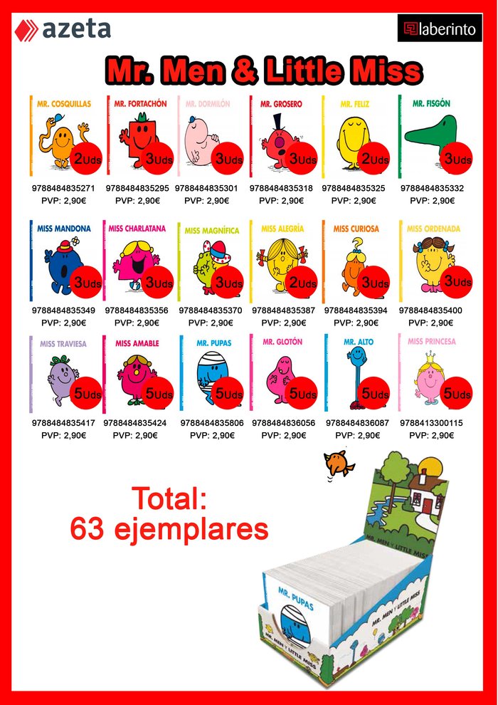 Display Mr. Men y Little Miss, de Hargreaves, Roger | portada del libro
