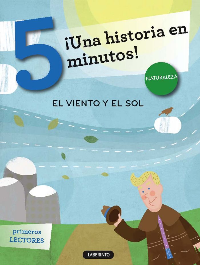 ¡Una historia en 5 minutos! El viento y el sol, de Desconocido | portada del libro