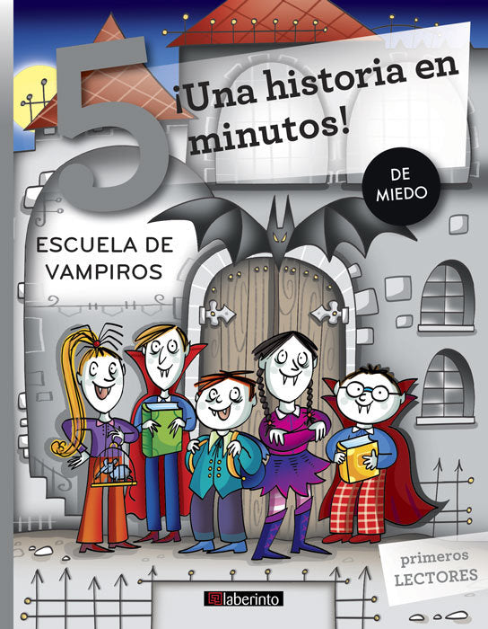 ¡Una historia en 5 minutos! Escuela de vampiros, de Sillani | portada del libro