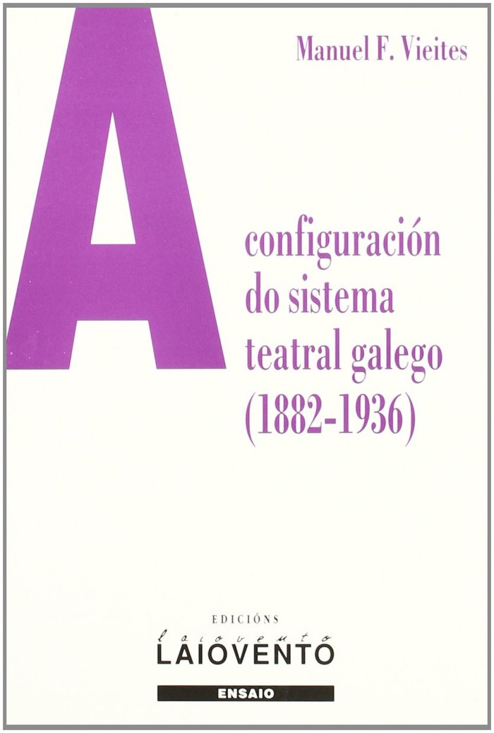 A configuración do sistema teatral galego (1882-1936), de Vieites | portada del libro