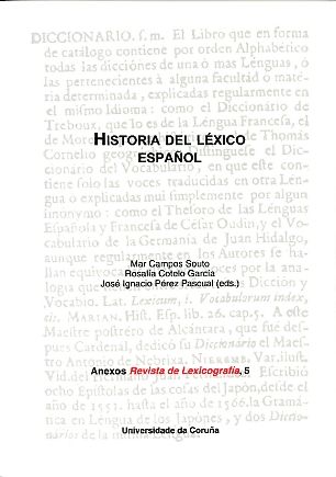 Historia del léxico español, de Varios autores | portada del libro