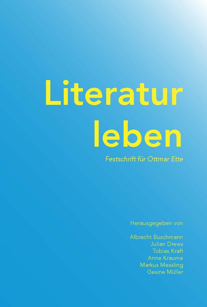 Literatur leben | portada del libro