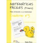 Matemáticas fáciles 3, de Varios autores | portada del libro