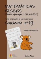 Matemáticas fáciles 19, Educación Primaria, de Varios autores | portada del libro