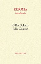 RIZOMA, de Gilles Deleuze | portada del libro