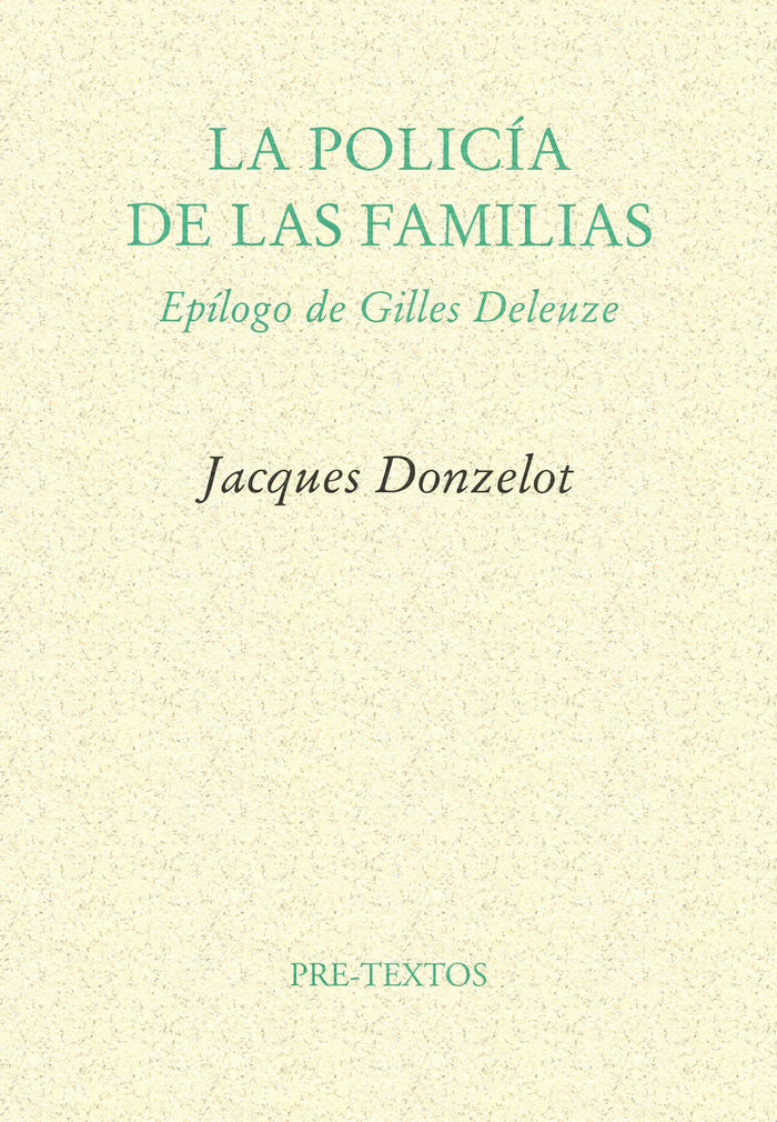 POLICIA DE LAS FAMILIAS  PT-22     *, de Donzelot | portada del libro