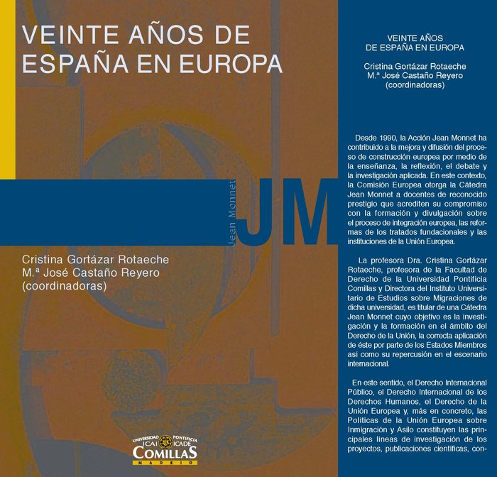 Veinte años de España en Europa, de Varios autores | portada del libro