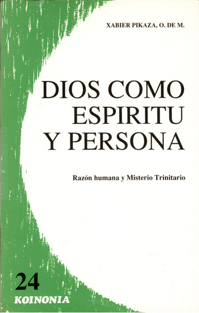 Dios como espíritu y persona, de Pikaza, Xabier | portada del libro