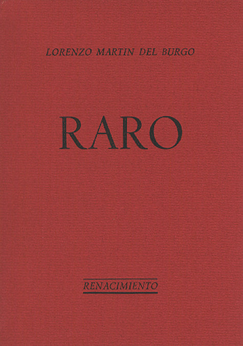 RARO POESIA, de MARTIN DEL BURGO,LORENA | portada del libro