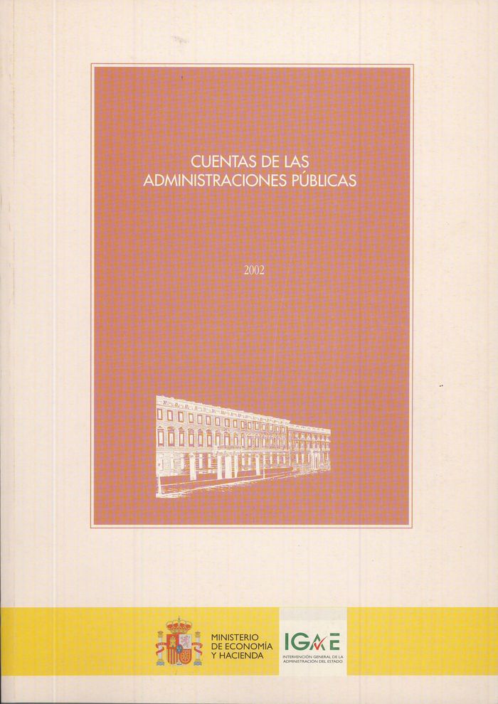 Cuentas de las Administraciones Públicas 2002 | portada del libro