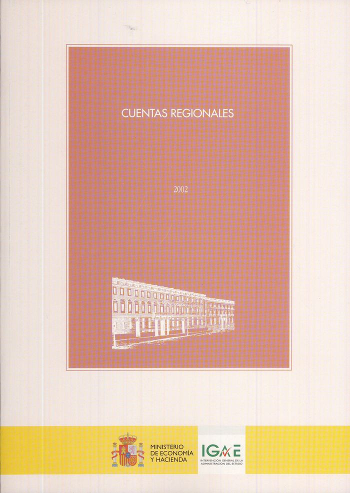 Cuentas regionales 2002 | portada del libro