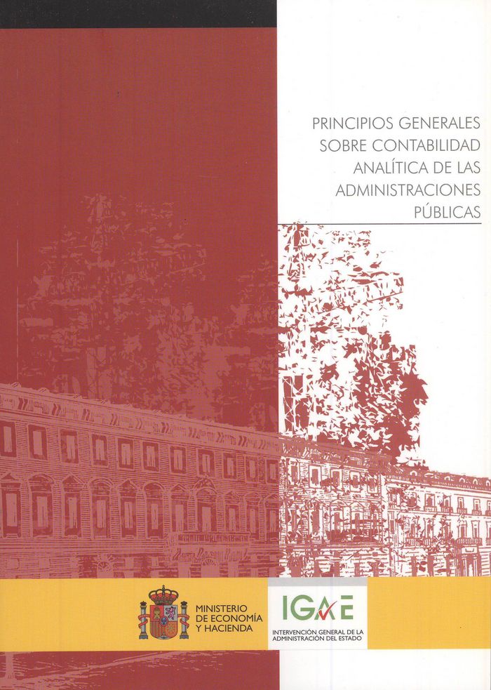 Principios generales sobre contabilidad analítica de las administraciones públicas | portada del libro