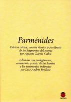 PARMÉNIDES, de Agustín García Calvo | portada del libro